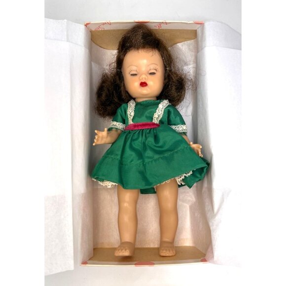 Muffie Doll Vintage 1950's Nancy Ann Storybook Strung Brunette California w/ Box - Picture 1 of 13
